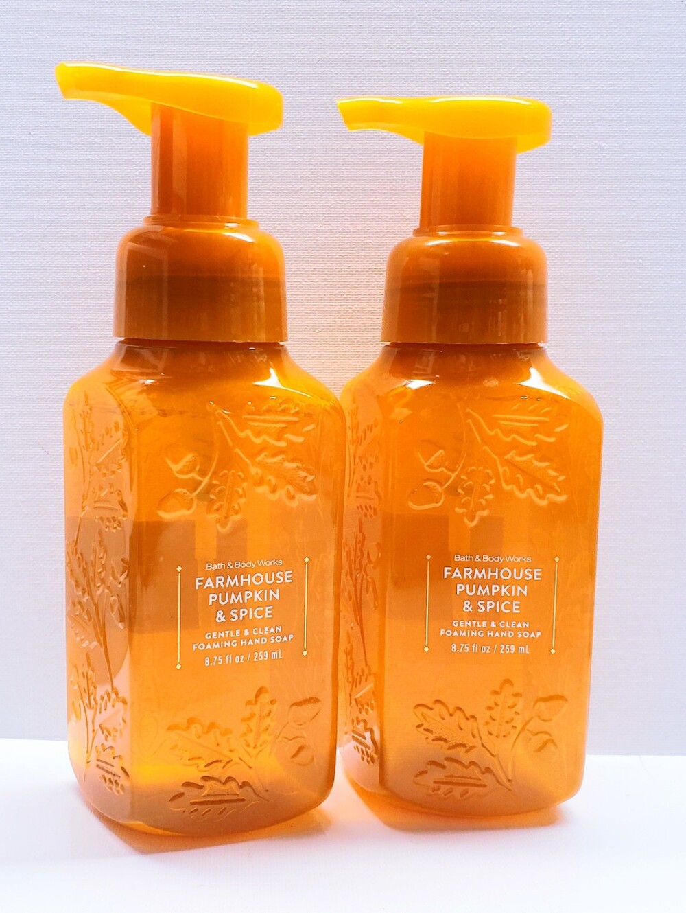 Bath & Body Works FARMHOUSE PUMPKIN & SPICE Gentle & Clean Foaming Hand Soap (2)